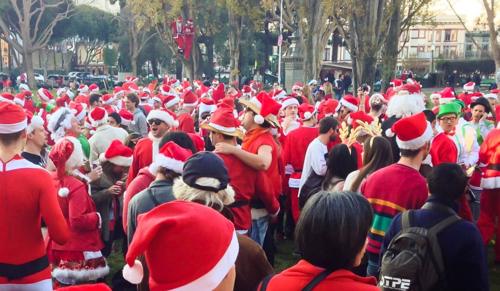 Photo: santacon via SantaCon SF 2014