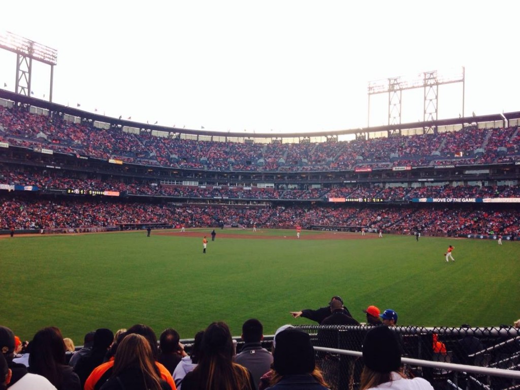 AT&T park is the place to be during Giants season. It’s also the place to rock everything orange and black you own. Photo by Sasha Lekach
