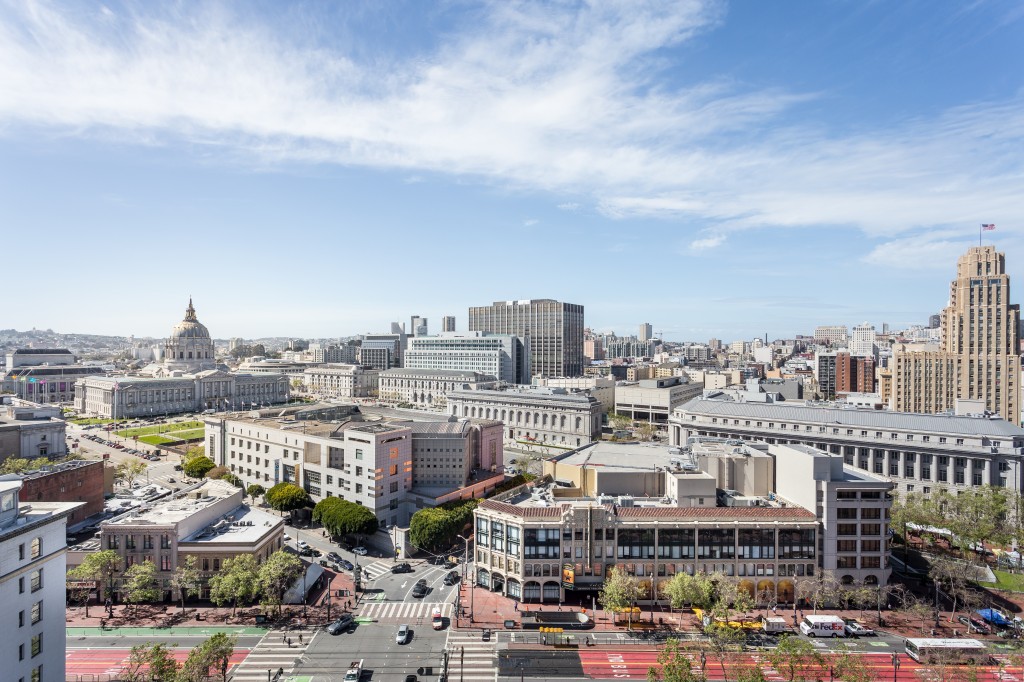 city hall view from trinity place