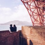 couple golden gate bridge